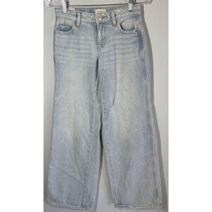 PACSUN Womens Casey Low Rise Baggy Jeans 22 Waist Light Wash Wide Leg Streetwear